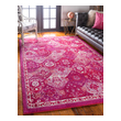 knotted carpet Unique Loom Area Rugs Magenta Machine Made; 12x9