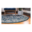 cheapest place to get carpet Unique Loom Area Rugs Navy Blue Machine Made; 3x3