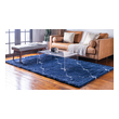 grey patterned rug Unique Loom Area Rugs Navy Blue Machine Made; 6x4