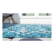 blue 8 x 10 area rugs Unique Loom Area Rugs Teal/Gray Machine Made; 9x6