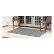 5 by 7 rugs Unique Loom Area Rugs Charcoal Gray/Beige Machine Made; 9x6