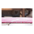 white shag rug Unique Loom Area Rugs Pink Machine Made; 6x2