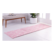 red throw rugs Unique Loom Area Rugs Pink Machine Made; 6x2