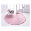 carpeting stores Unique Loom Area Rugs Light Pink Machine Made; 4x4