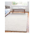 runner black Unique Loom Area Rugs Ivory Machine Made; 8x5