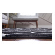 grey rugs for bedroom Unique Loom Area Rugs Black Machine Made; 6x4