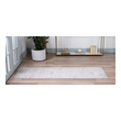 white and gray rug 8x10 Unique Loom Area Rugs Beige Machine Made; 12x2