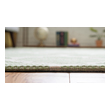 rug over carpet bedroom Unique Loom Area Rugs Green/Ivory Machine Made; 7x2