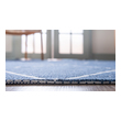 dark gray rug Unique Loom Area Rugs Navy Blue/Ivory Machine Made; 10x7