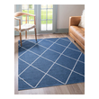xl rugs for sale Unique Loom Area Rugs Navy Blue/Ivory Machine Made; 3x2