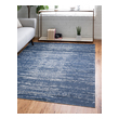 indoor grass carpet Unique Loom Area Rugs Navy Blue/Ivory Machine Made; 7x5