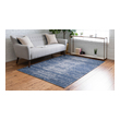 indoor grass carpet Unique Loom Area Rugs Navy Blue/Ivory Machine Made; 7x5