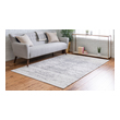 contemporary runner rugs Unique Loom Area Rugs Ivory/Gray Machine Made; 11x8