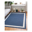 8 x 13 rug Unique Loom Area Rugs Navy Blue/Ivory Machine Made; 9x6