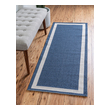 8 x 13 rug Unique Loom Area Rugs Navy Blue/Ivory Machine Made; 6x2