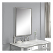 a stand up mirror Uttermost Modern Rectangular Mirrors Beaded Metal Frame Finished In A Brushed Nickel. Carolyn Kinder