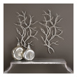 wall art that looks like a window Uttermost Wall Art Hand Forged, Hammered Iron Branches With A Lightly Antiqued Silver Leaf Finish.