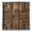 window wall art Uttermost Wooden Wall Art A Collage Of Unique Three Dimensional Pieced Patterns Of Rustic Distressed Fir Wood, Framed In Silver Leaf.
