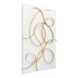 bathroom word art Uttermost Modern Metal Wall Art A Feminine Take On Abstract Contemporary Styling, Featuring A Solid Iron Construction. The Matte White Base Is Accented By A Free-flowing Hand Forged Metal Design In A Classic Brushed Gold Finish. May Be Hung Horizontal Or Vertical.