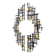 home office wall art ideas Uttermost Metal Wall Art Set Of Two Contemporary Wall Pieces Display Overlapping Iron Grids Finished In Matte Black With Gold Leaf Accents. May Be Hung Horizontal Or Vertical.