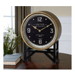 27 in wall clock Uttermost Table Clocks Brass Finished Metal With Aged Black Details. Quartz Movement Ensures Accurate Timekeeping. Requires One "AA" Battery. Steve Kowalski