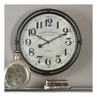 large black modern wall clock Uttermost Industrial Wall Clock  Smoke Gray Industrial Iron Frame With An Aged Ivory Clock Face Under Glass. Quartz Movement Ensures Accurate Timekeeping. Requires One "AA" Battery.