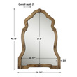 round wall mirror decor Uttermost Wood Arch Mirrors Light Walnut Stained Wood With Burnished Details. Grace Feyock