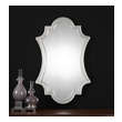 fancy mirror decor Uttermost Antiqued Silver Wall Mirrors Gracefully Curved Polished Edged Mirror Facets Encased In A Lightly Antiqued Silver Leafed Frame.