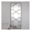 wood framed mirrors for wall Uttermost Silver Leaner Mirror Forged Iron Frame Finished In A Lightly Antiqued Silver Leaf.