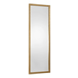 chassis mirror Uttermost Metallic Gold Mirror Thick Iron Frame Featuring Alternating Laser Cut Grooves, Finished In A Lightly Antiqued, Metallic Gold Leaf.