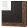 silver framed bathroom mirror Uttermost Rustic Black Mirror This Solid Pine Frame Has A Mesh Texture Surface Finished In A Rustic Black, Accented With A Distressed Aged Bronze Outer Edge.