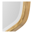 light wood framed mirror Uttermost Antiqued Gold Mirror  This Hand Forged Metal Mirror Frame Features A Unique Shape With Delicate Curves, Finished In A Lightly Antiqued Gold Leaf.