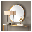 mirror wall design for living room Uttermost Gold Mirror This Unique Iron Frame Features A Delicate Profile With Ample Depth, Hand Finished In A Metallic Gold Leaf.