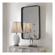 floor mirror for living room Uttermost Vanity Mirror Versatile In Design, This Vanity Mirror Is Constructed From A Forged Metal Strap Finished In Matte Black. The Mirror Has A 1 1/4" Bevel And May Be Hung Horizontal Or Vertical.