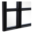 wood mirror bathroom Uttermost Leaner Mirror This Oversized Mirror Features A Heavy Iron Frame With Deep Channels Inspired By Old Warehouse Windows, Finished In Satin Black. May Be Hung Horizontal Or Vertical.