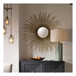 oval bathroom wall mirror Uttermost Starburst Mirror Inspired By Mid-century Designs, This Starburst Mirror Is Finished In An Antiqued Gold Leaf And Features A 1" Bevel.