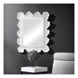 modern mirror design for bathroom Uttermost Coastal Mirror Reminiscent Of White Coral, This Mirror Showcases A Contemporary Coastal Design. The Organic Shaped Frame Is Finished In Matte White With Noticeable Waves And Texture. May Be Hung Horizontal Or Vertical.