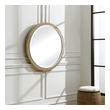 free standing mirrors for sale Uttermost Round Rope Mirror Influenced By Modern Coastal Style, This Round Mirror Has A Braided Banana Leaf And Matte White Frame Exuding A Light And Airy Feel. The Piece Is Accented By A Generous 1 1/4" Bevel.