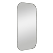 floor standing oval mirror Uttermost Polished Nickel Mirror Simple Yet Stylish, This Mirror Features A Plated Polished Nickel Frame With A Sleek, Contemporary Feel. May Be Hung Horizontal Or Vertical.