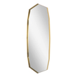 modern mirrors for wall Uttermost Oversized Angular Mirror Displaying A Contemporary Feel, This Oversized Mirror Features A Deep, Angular Metal Band Frame Finished In Plated Antique Brass. May Be Hung Horizontal Or Vertical.