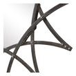 modern french mirror Uttermost Iron Star Mirror Handcrafted From Forged Iron, This Mirror Showcases A Star-shaped Frame Finished In An Aged Crackled Charcoal With A Light Gray Glaze And Antiqued Silver Rivet Like Accents.