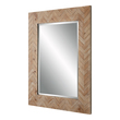 victorian free standing mirror Uttermost Wooden Mirror This Mirror Features A Chevron Patterned, Solid Wood Frame Finished With A Light Gray Glaze. Mirror Has A Generous 1 1/4" Bevel And May Be Hung Horizontal Or Vertical.