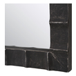 home decor bathroom mirrors Uttermost Black Arch Mirror Constructed From Hand Forged Iron With Noticeable Raised Ridges For A Touch Of Industrial Influence, Finished In A Slightly Distressed Matte Black With Silver Undertones.