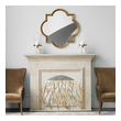 ornate wood mirror Uttermost Gold Mirrors Hammered Metal Frame Featuring A Two Toned Plated Finish In Heavily Antiqued Gold And Oxidized Silver Champagne. NA