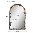silver mirror wall decor ideas Uttermost Gold Vanity Arch Mirrors Distressed Antiqued Gold Leaf With A Gray Glaze. Grace Feyock