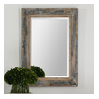 standing mirror decorating ideas Uttermost Distressed Wood Mirrors Heavily Distressed Slate Blue With Aged Wood Undertones And Rustic Ivory Accents. Grace Feyock