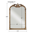 long floor mirrors Uttermost Vanity Mirrors Heavily Antiqued Silver Champagne.
