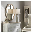 mirror design for home Uttermost Oval Mirrors Graceful Curves Enhance This Natural Wood Finished Frame Thats Accented With Light Ivory Distressing. Grace Feyock