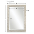 silver mirrors for sale Uttermost Antiqued Silver Mirrors Textured Profile Finished In A Lightly Antiqued Silver.