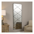 wood frame on mirror Uttermost Antiqued Mirrors Antique Style Mirror Accented With A Thin Metal Frame And Welded Diagonal Metal Strips Finished In A Dark Bronze.